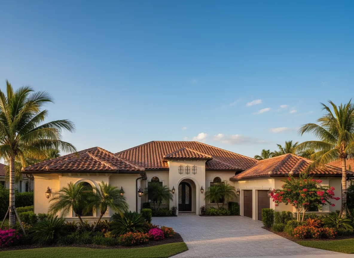 Roof replacement project in Coral Gables