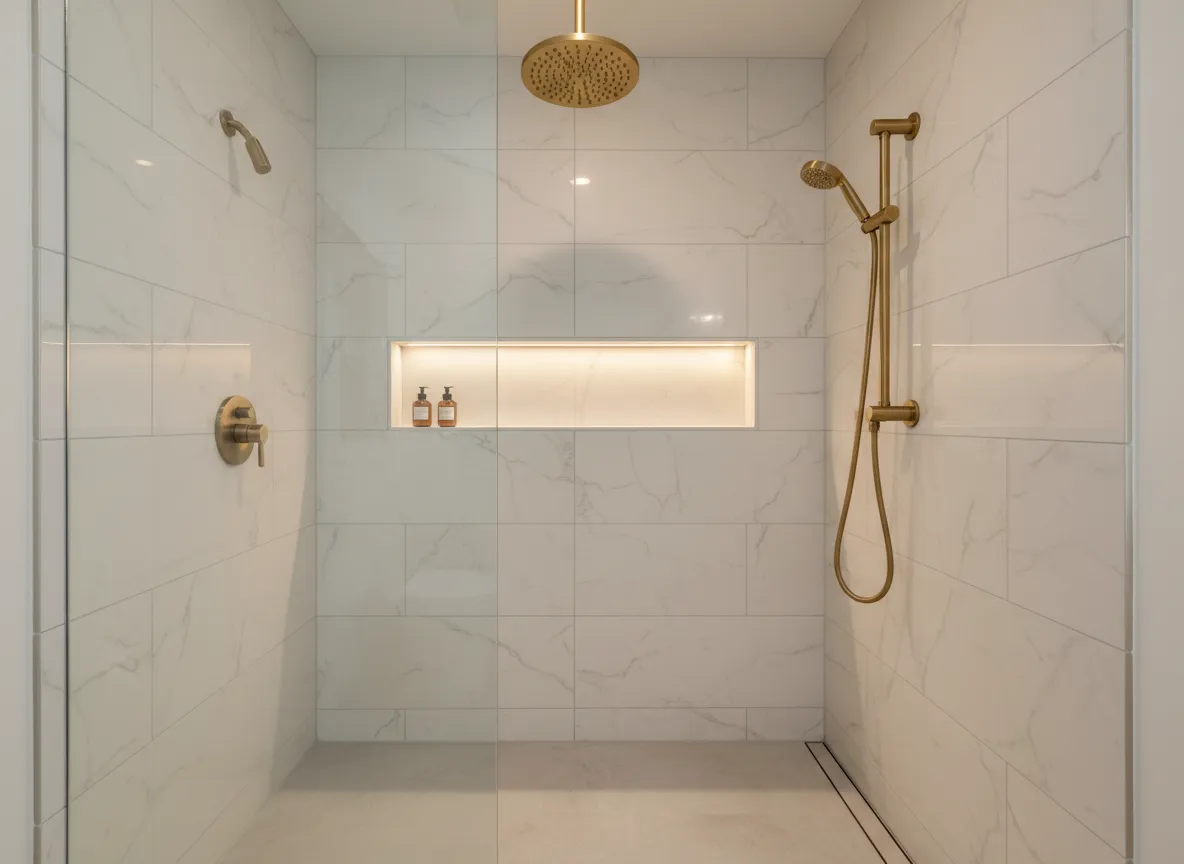 Walk-in shower remodel in Miami Beach